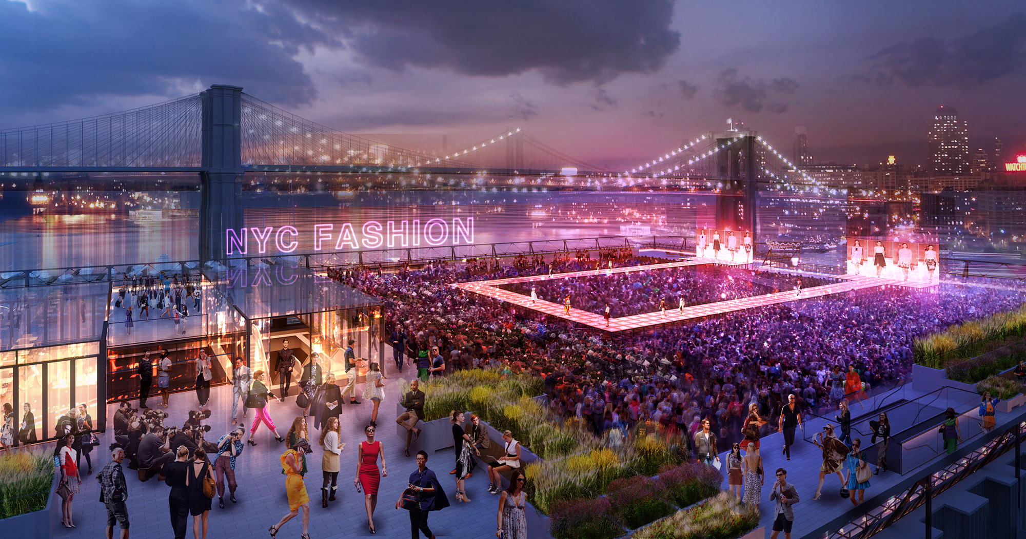 Rooftop Rendering: NYC Fashion Show