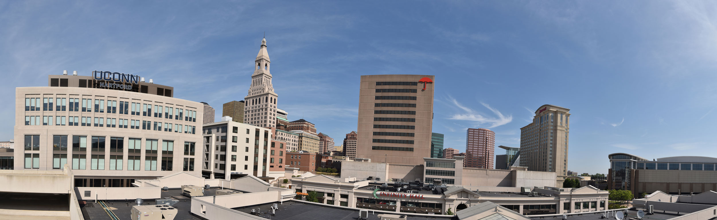 panoramic of city of Hartford