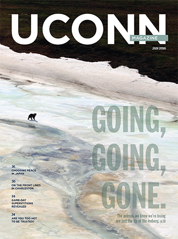 Uconn Magazine - cover jan. 2016