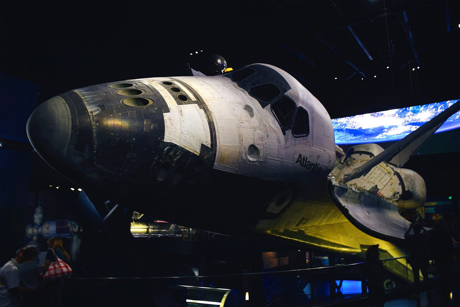 a model spacecraft in Kennedy Space Center Visitor Complex