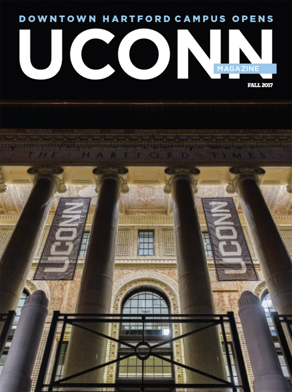 cover of the Fall 2017 issue of UConn Magazine
