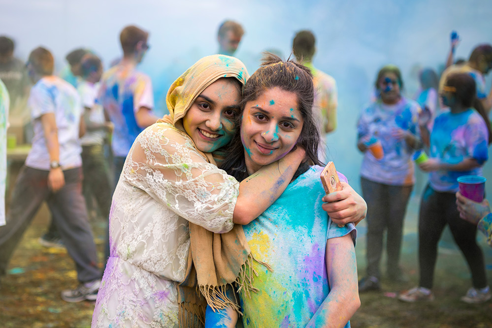 students celebrate Holi - 2017