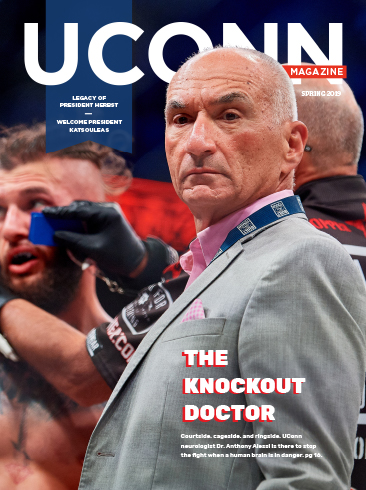 coverof Uconn Magazine Issue 2019 spring
