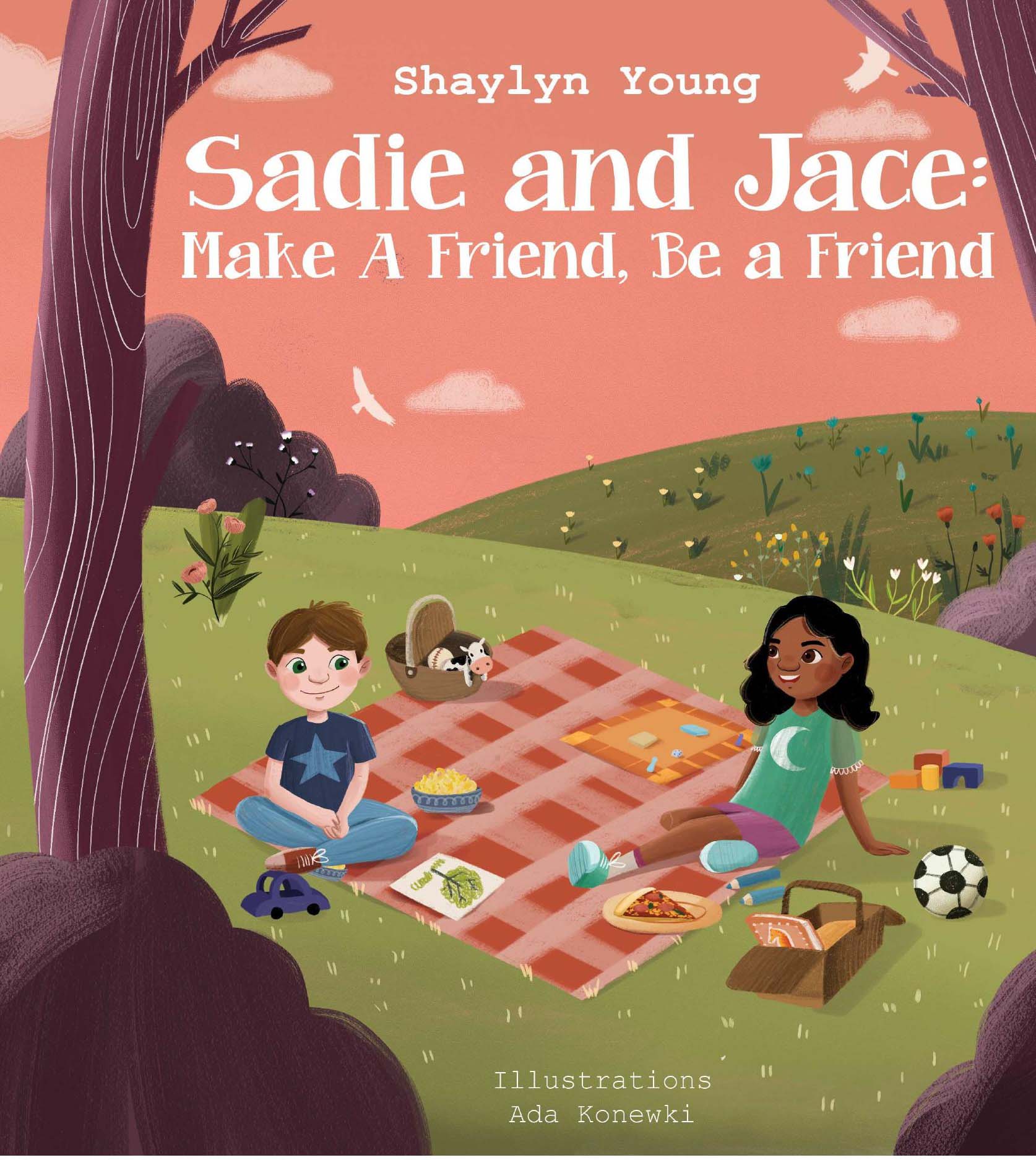 Cover of illustrated book, Sadie and Jace: Make a Friend, Be a friend