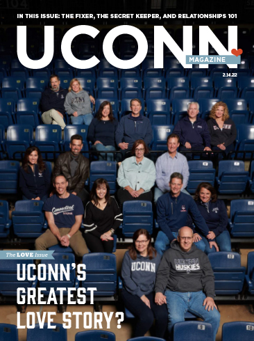 the cover the 2022 spring issue of UConn Magazine