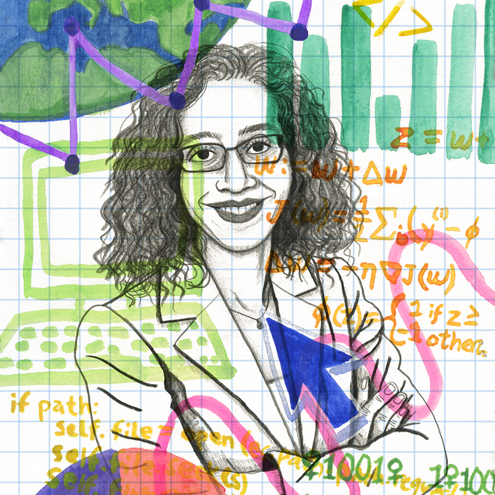 illustration of Talitha Washington