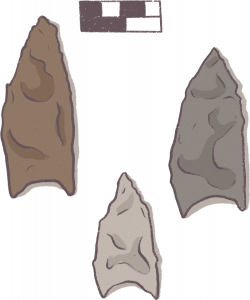 arrowhead artifact, illustrated