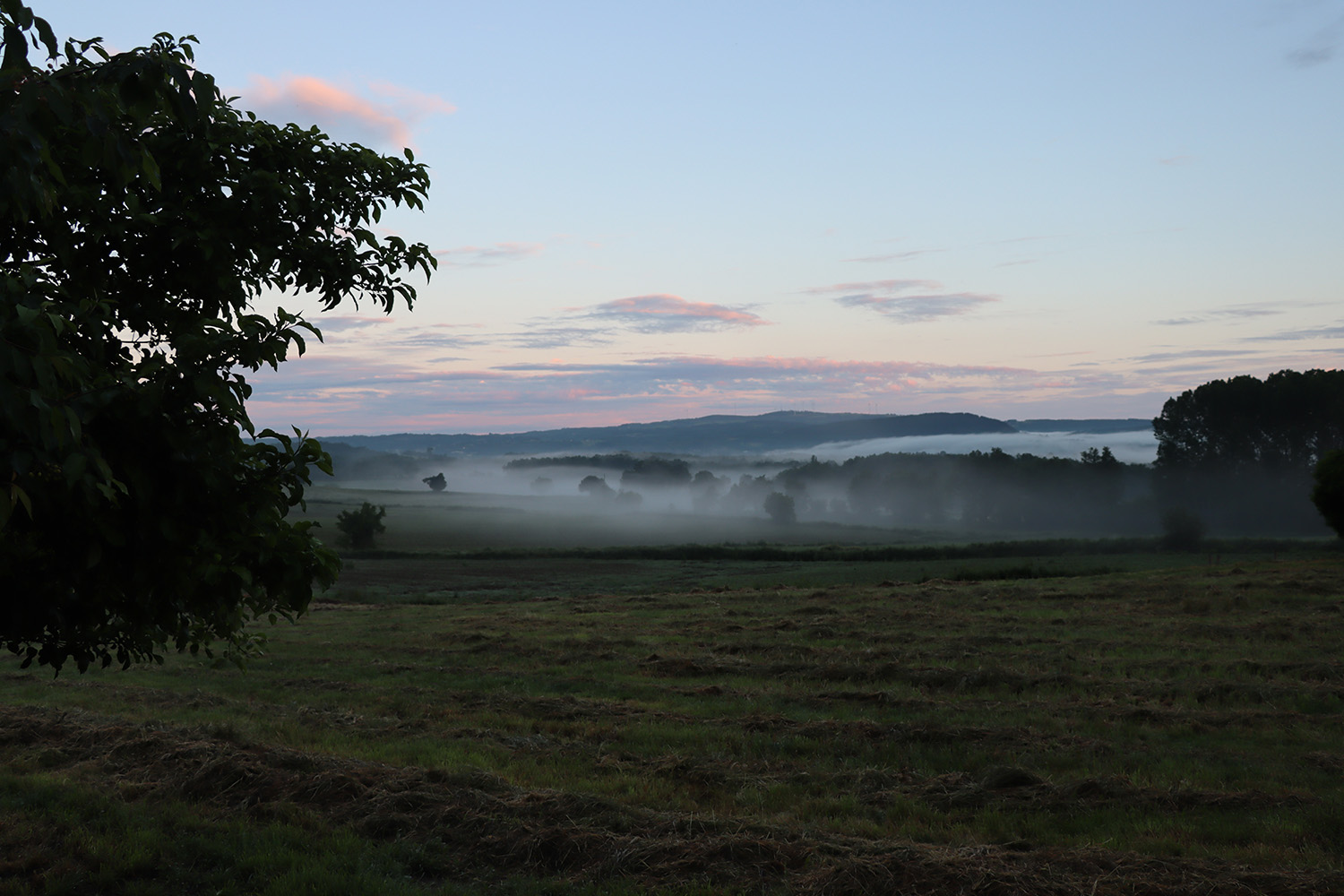 mist settles over the fields at O Cebreiro