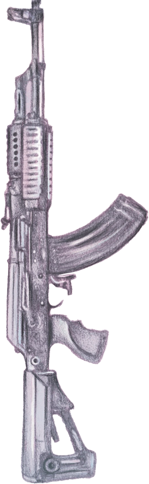 drawing of a semi-automatic weapon