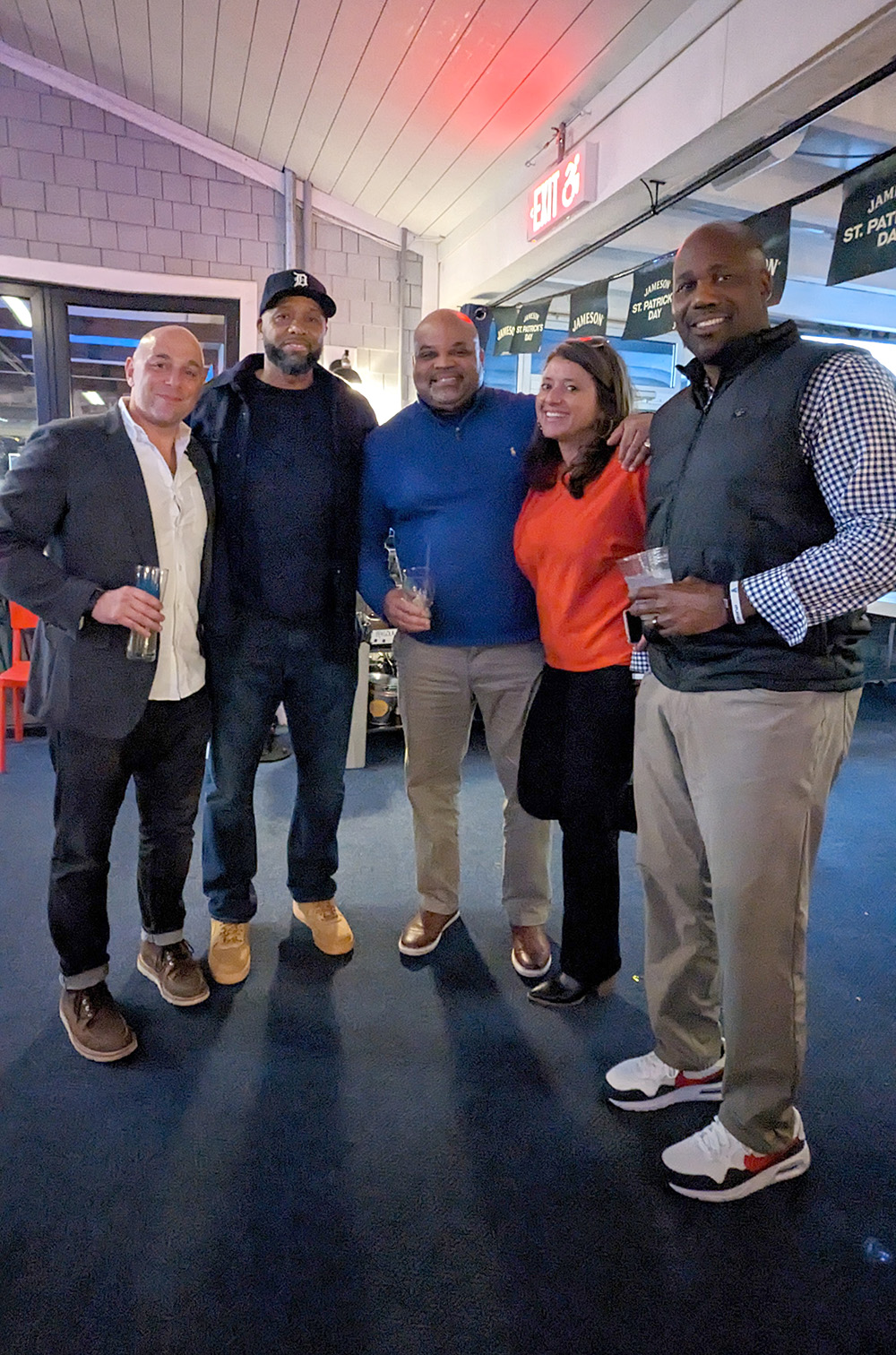 From left: founder and creative director DJ Haddad, DePriest, Smith, Carrasquilla, and Kevin Jones.