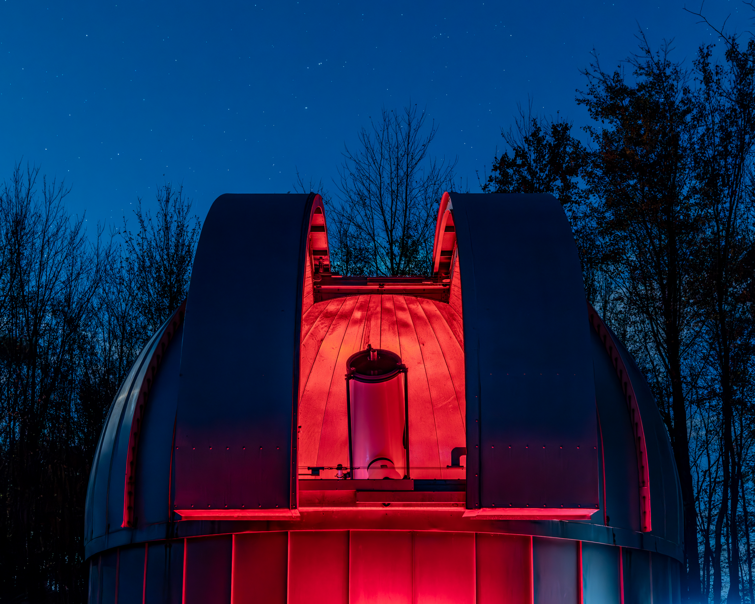 Outside the UConn East Road Observatory