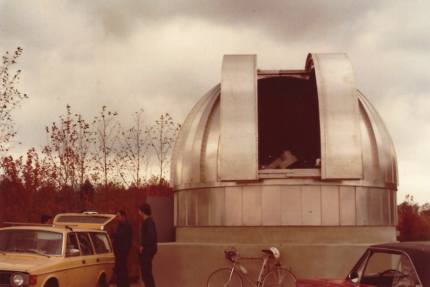 an archival image of UConn's East Road Observatory