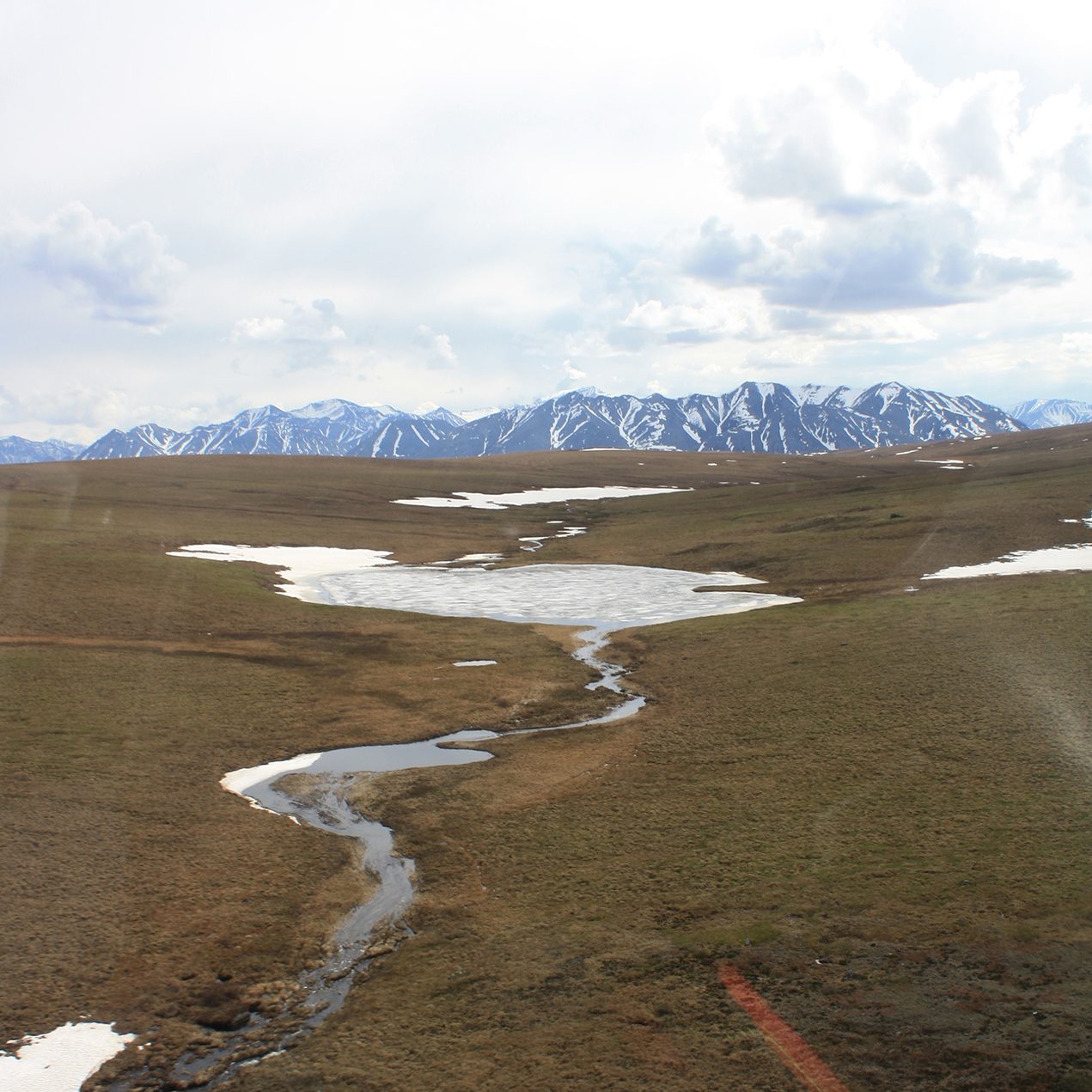 The ice-less scene that greeted researchers in Alaska last spring.