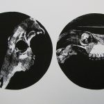 Print image of x-ray in two circles