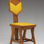 Image of yellow wooden chair