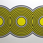 Print of three yellow and black circles