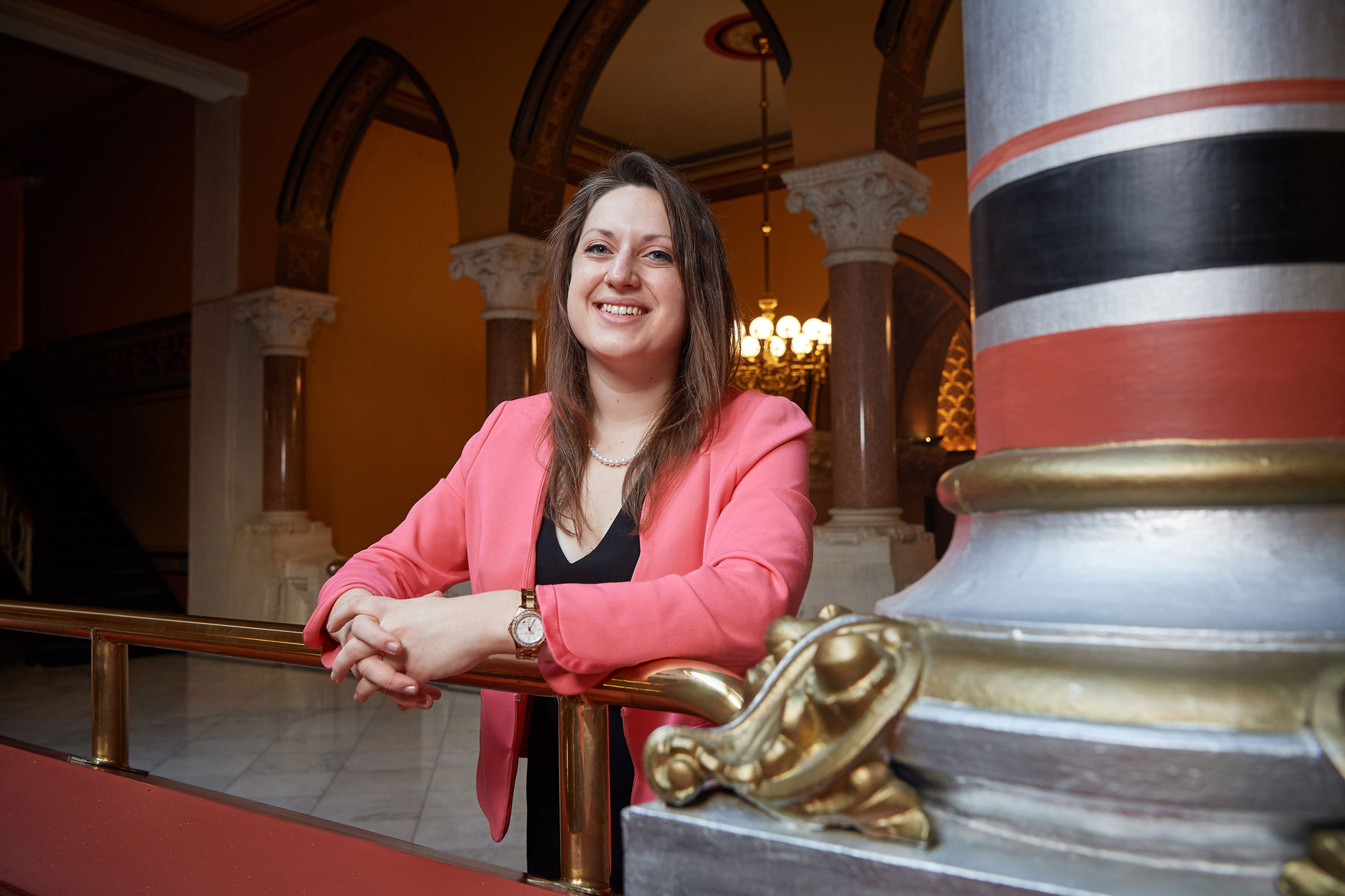 Elizabeth Charash at the State Capitol in Hartford