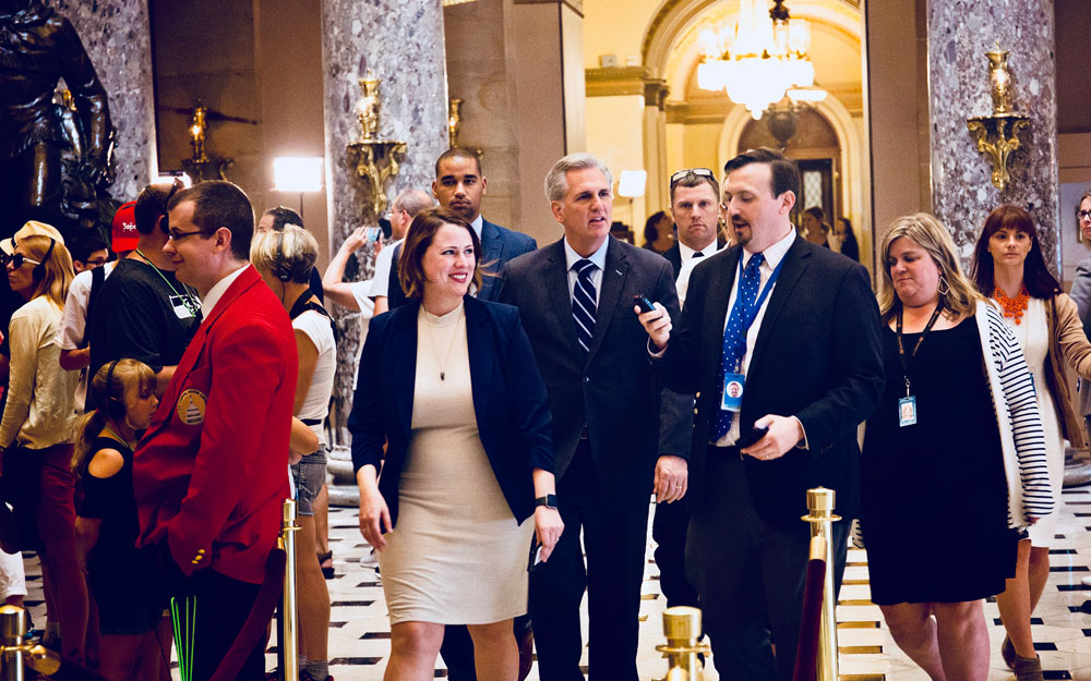 Erin Perrine '10 (CLAS) on Capital Hill in Washington D.C.