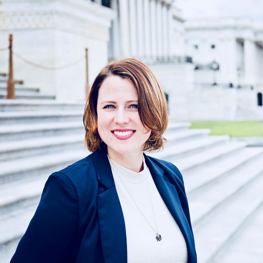 Erin Perrine '10 (CLAS) on Capital Hill in Washington D.C.