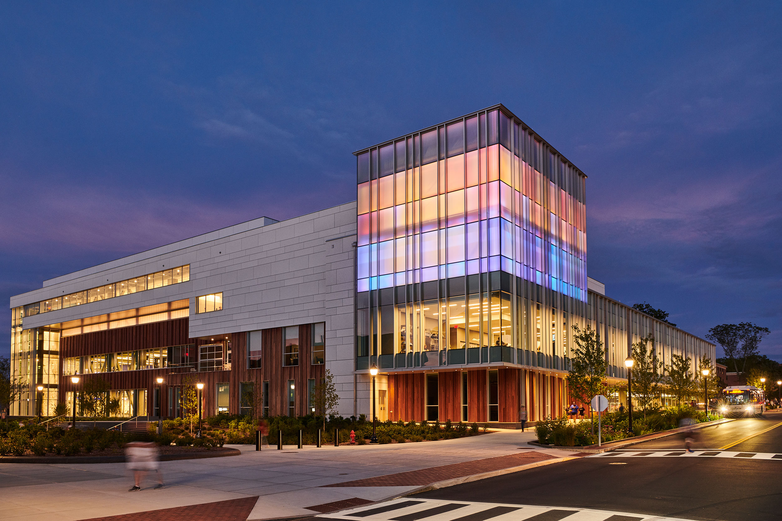 Student Recreation Center at night, Storrs Connecticut