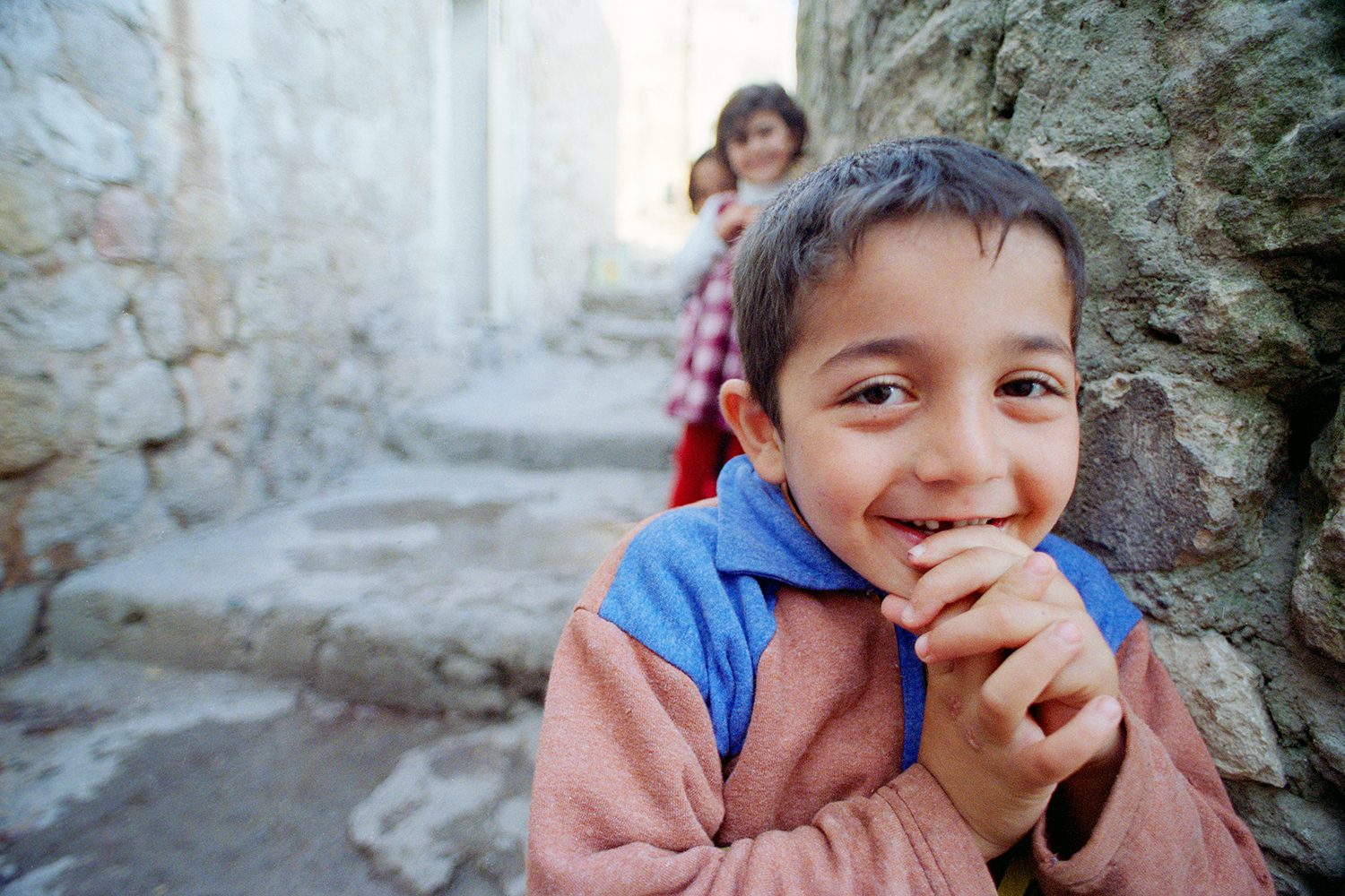 Kurdish children at play in Mardin, eastern Turkey, 2004.