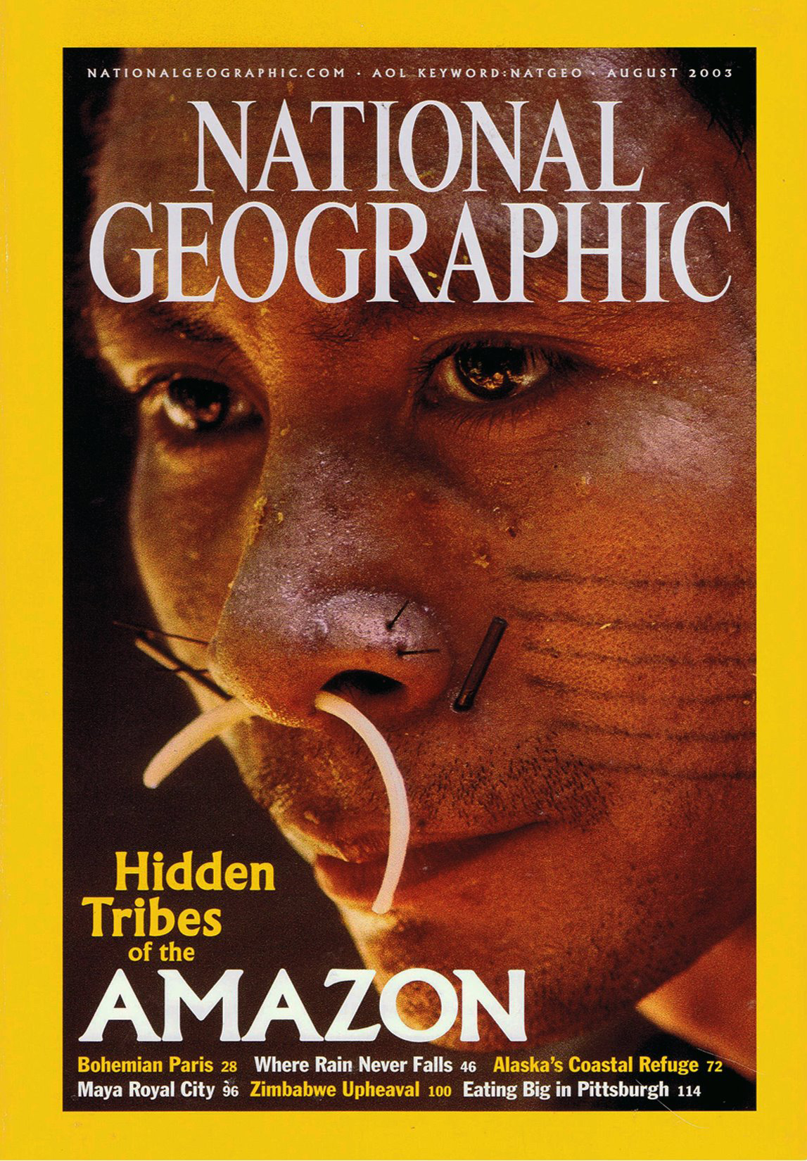 National Geographic Cover - Hidden Tribes of the Amazon