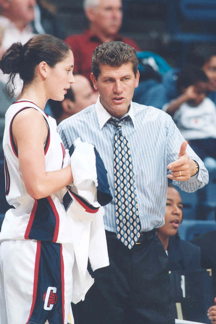 Coach Auriemma and Sue Bird