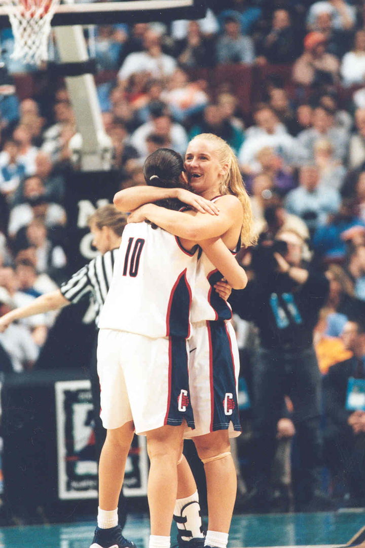 Sue Bird With Husky teammate Shea Ralph '02 (ED) in 2000