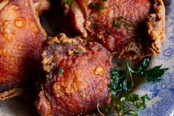 Pickle Brined Fried Chicken by Joel Gamoran, prepared on "The Today Show"