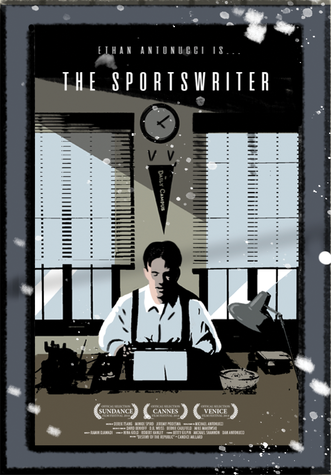 thesportswriterposter illustration of movie style poster for movie spoof, 'The Sportswriter'