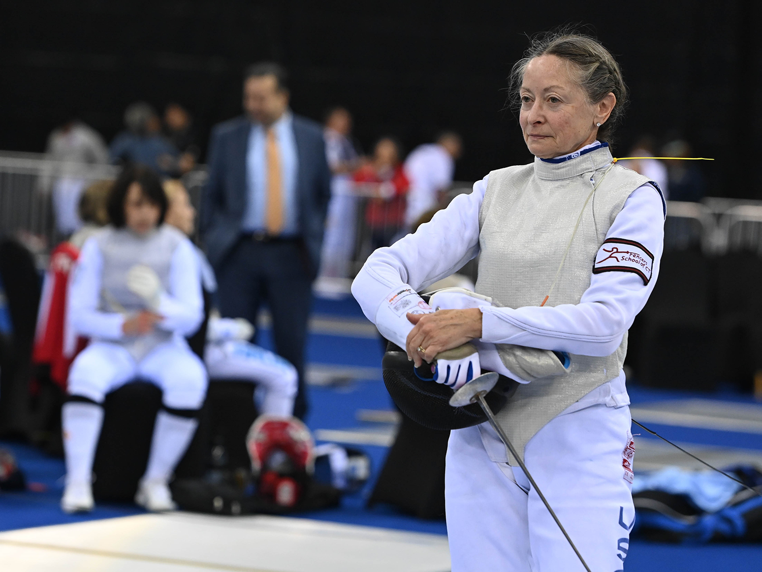 Kathleen Hermes Kathleen (Drumgool) Hermes in her USA fencing uniform