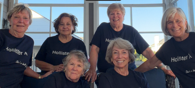 The "forever friends" posing and smiling for a photo together.