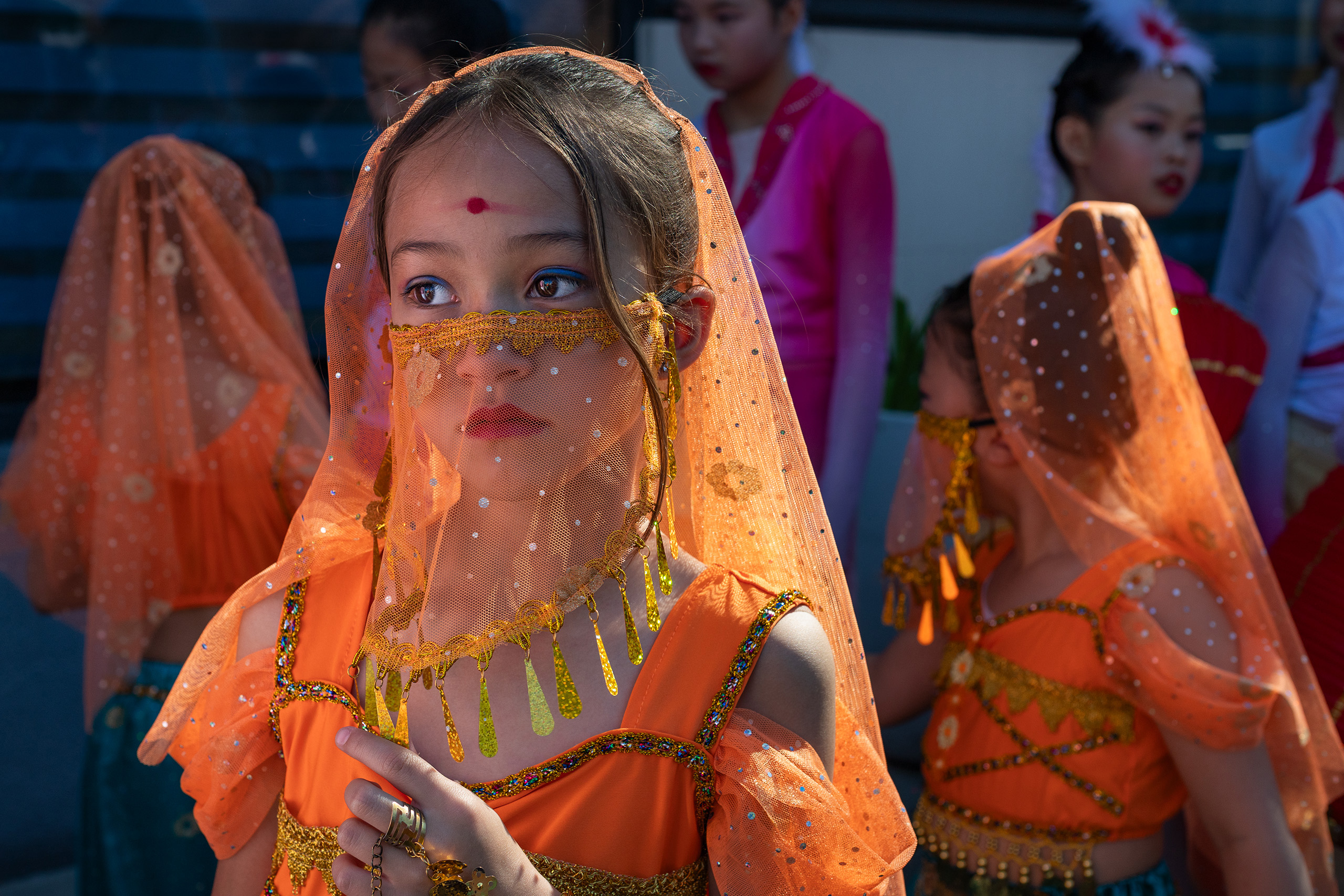 Young women dressed for the Lunar New Year Alhambra, California